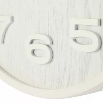 NeXtime 3096WI - Sienas pulkstenis - kvarca - Apaļš - Balts - Koks