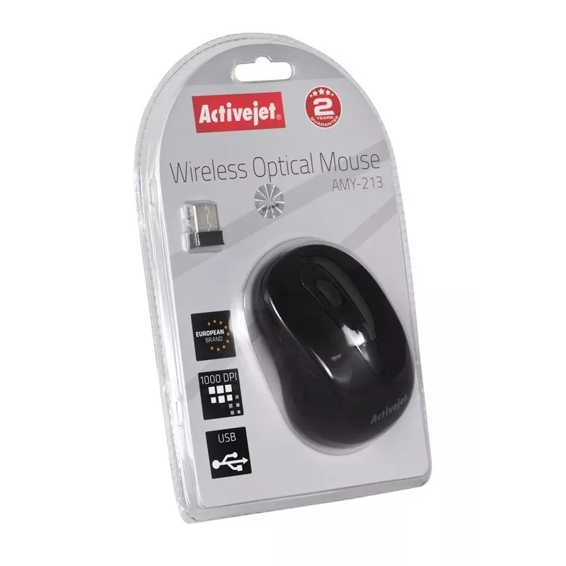 Activejet AMY-213 bezvadu optiskā pele USB
