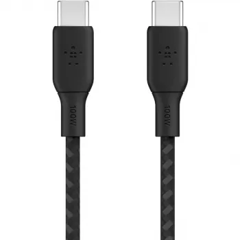 USB kabelis Belkin CAB014bt3MBK 3m USB-C melns USB 2.0