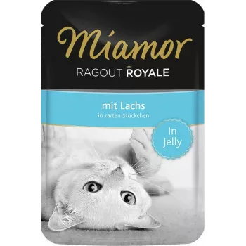 Miamor Ragout Royale želejā ar lasi 100 g – slapjā barība pieaugušiem kaķiem