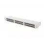 Patch panel LANBERG PPS6-1048-S 48-portu 1U 19 inch Cat6 FTP ekranēts