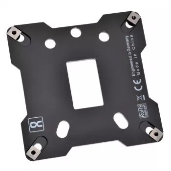Alphacool 13071 aizmugures plāksne no nerūsējošā tērauda, melna, 90mm