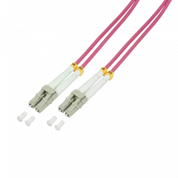 LogiLink FP4LC50 InfiniBand optiskās šķiedras kabelis 50 m 2x LC violets