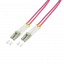 LogiLink FP4LC50 InfiniBand optiskās šķiedras kabelis 50 m 2x LC violets
