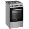 Gāzes-elektriskā plīts BEKO FSM52330DX 5 degļi 60 cm, Energoklase A
