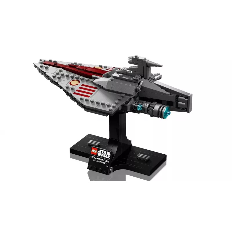 LEGO Star Wars Acclamator-klases uzbrukuma kuģis komplekts 75404 — būvēšanas komplekts, 450 gabali, eksponāta modelis 130×150×230 mm