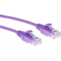 ACT Purple 3 metru LSZH U/UTP CAT6 datacentra plānais patch kabelis ar snagless RJ45 savienotājiem
