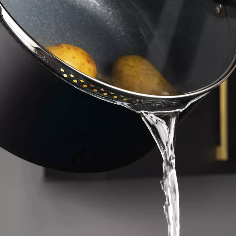 Trauku komplekts Russell Hobbs RH01840EU7 — 4 daļas, saliekams, metālisks marmors