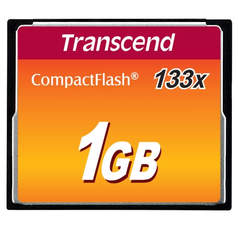 Transcend CompactFlash atmiņas karte 1 GB 133x (TS1GCF133)