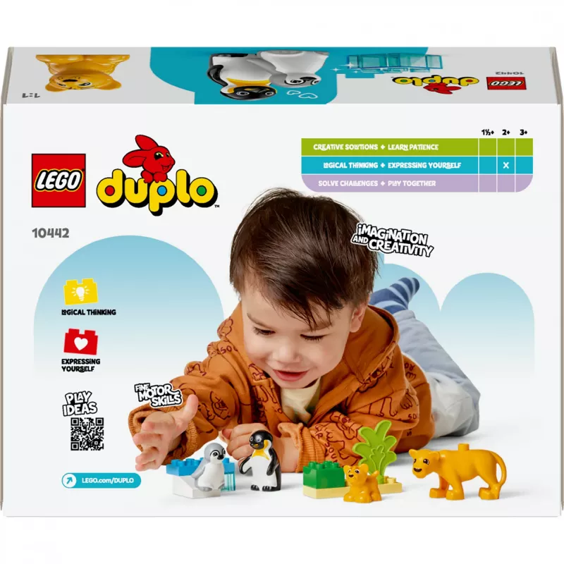 Lego 10442 Savvaļas dzīvnieku ģimenes: Pingvīni un Lauvas