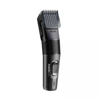 Matu griezējs BABYLISS E786E, bezvadu uzlādējams, 13 garuma pakāpes, 0,5–24 mm, nerūsējošā tērauda asmens, melns