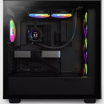 Šķidruma dzesēšanas sistēma NZXT Kraken Elite 240 RGB 12 cm Melna