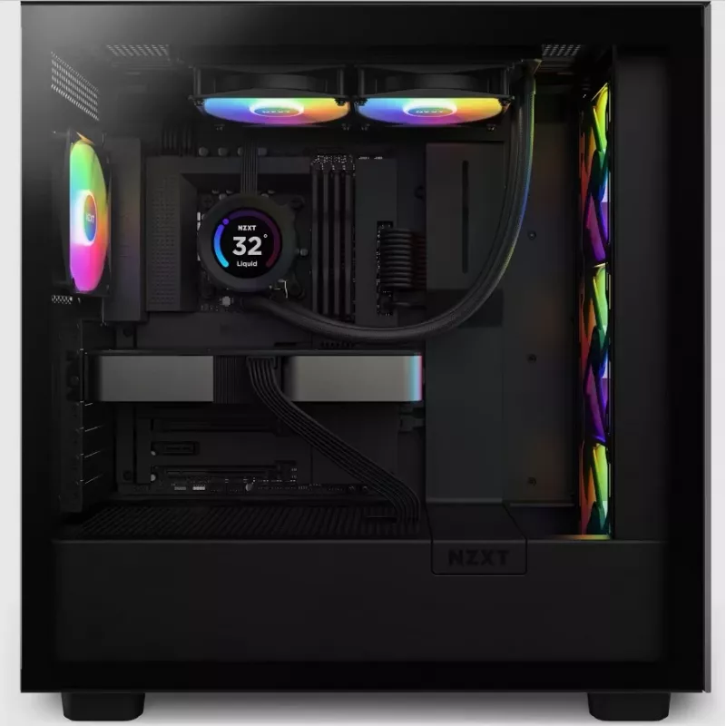 Šķidruma dzesēšanas sistēma NZXT Kraken Elite 240 RGB 12 cm Melna