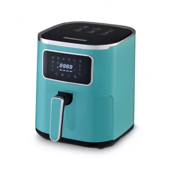 Karstā gaisa fritieris HEINRICH'S HFR 8216 — 5.0 L, 1450 W, zaļš, skārienvadība, LED displejs