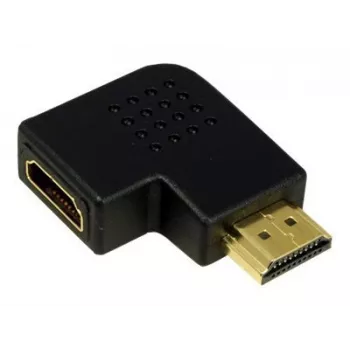 LOGILINK AH0008 HDMI pagarinātājs — HDMI uz HDMI, melns, apzeltīti kontakti