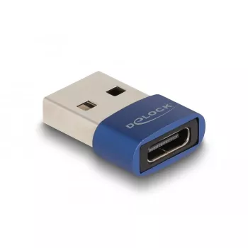 DeLOCK USB 2.0 Adapter USB Type-A vīriešu uz USB Type-C sieviešu zils