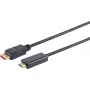 Video kabeļa adapteris S/CONN 10-71075 10 m DisplayPort–HDMI Type A melns