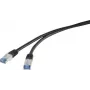 Renkforce RF-4673688 tīkla kabelis melns 2 m Cat6a S/FTP (S-STP)