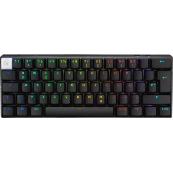 Logitech G PRO X 60 spēļu tastatūra, 60%, QWERTZ, melna, USB/LIGHTSPEED/Bluetooth