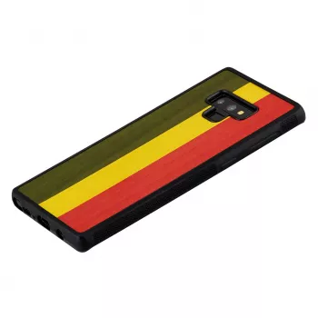 Mobilā telefona maciņš koks un polikarbonāts Samsung Galaxy Note 9 — Reggae Black aizsargmaciņš