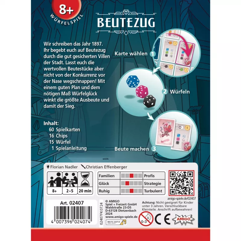 Beutezug, Kauliņu spēle