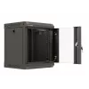 Sienas skapis Lanberg WF11-3306-10B 6U Melns 30 kg