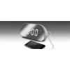 Modinātājpulkstenis Muse M-170CMR — digitālais radio pulkstenis ar 1,2 collu LED displeju, FM uztvērēju, 230V barošanu un AAA rezerves baterijām, spoguļa/baltā krāsā
