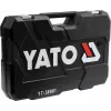 Mehāniķa instrumentu komplekts YATO YT-38901 — 122 daļas, uzgriežņu atslēgas 12–32 mm, griežņi, skrūvgrieži, āmurs, knaibles, hromēts