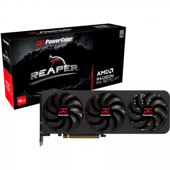 Grafikas karte PowerColor Radeon RX 9070 XT 16 GB GDDR6, PCIe x16 5.0, 256-bit, 289 mm, 3 ventilatori