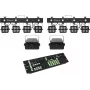Apgaismojuma komplekts EUROLITE KLS-180 LED 2x + WF-40 LED 2x ar DMX kontrolieri