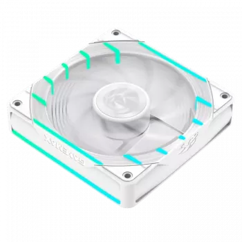 GAMEMAX TORNADO T12 ARGB-RW 120mm baltais reversā lāpstiņu ventilatora dators