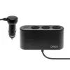 Auto USB lādētājs SAVIO SA-024 — universāla ierīču uzlāde no 12–24 V, 5 V, melns, cigarešu šķiltavas