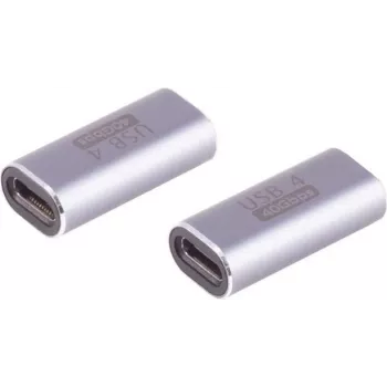 USB-C savienotājs ShiverPeaks 14-05038 40Gbps metāls, ātrdarbīga datu pārsūtīšana