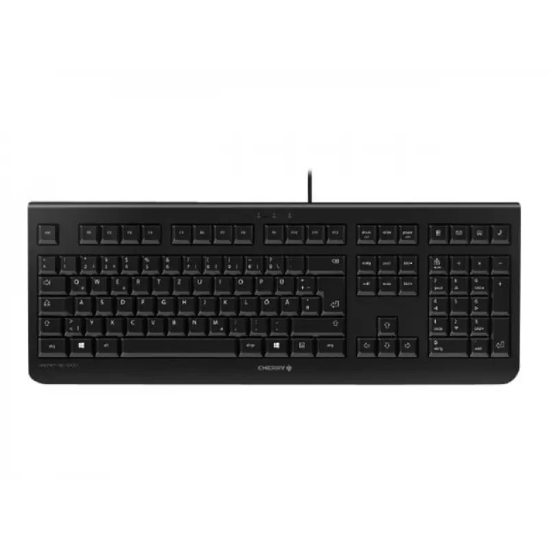 CHERRY KC 1000 klaviatūra mājai USB Šveices pelēka