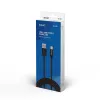 Savio CL-129 USB kabelis 2 m USB 2.0 USB A USB C Melns