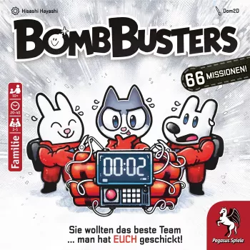 Galda spēle Pegasus Spiele Pegasus Bomb Busters (Spiel des Jahres 2025) – ģimenes stratēģijas spēle