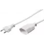 Pagarinātājs e+p SVE 2 3m 1 AC Kontaktligzda Balts