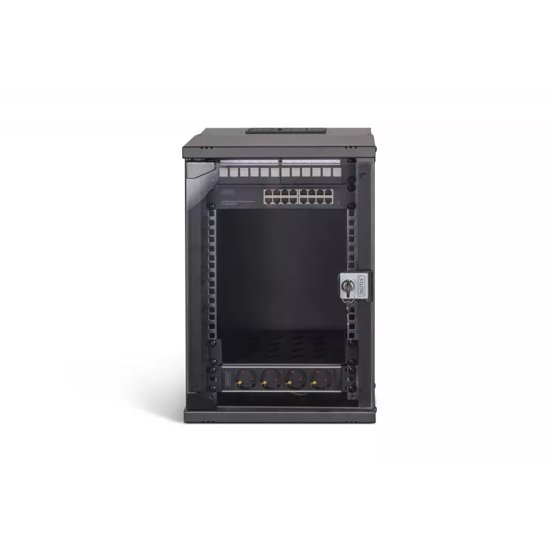 Sienas stiprinājuma slēdzis Digitus DN-49103-SET 9U 315 x 300 mm Melns