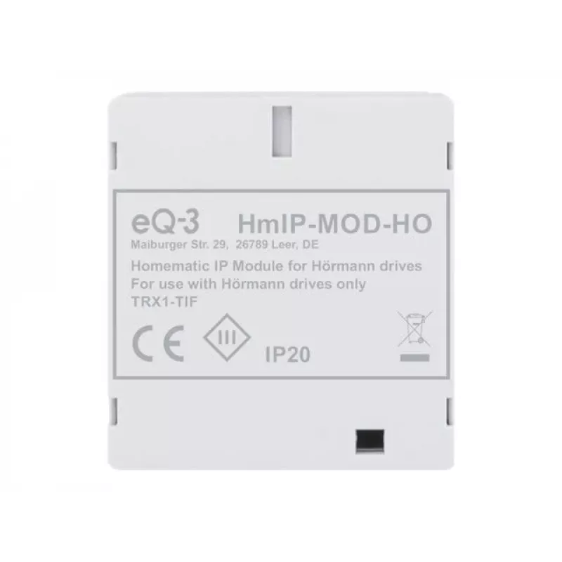 eQ-3 Homematic IP HmIP-MOD-HO 153986A0 garāžas vārtu atvēršanas modulis Hörmann piedziņām, bezvadu