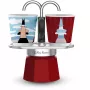 Moka kanna BIALETTI MINI EXPRESS Magritte sarkana – model 0001406, maza ietilpība