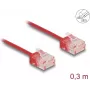 DeLOCK RJ45 Cat.6 UTP tīkla kabelis 0,3 m sarkans