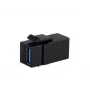 Microconnect KEYSTONE-USBA keystone modulis, melns, 5g