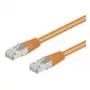 Wentronic Goobay CAT 5e Patch Kabelis, F/UTP, Oranžs, 0,5 m - CCA Vara Maisījums (93456)