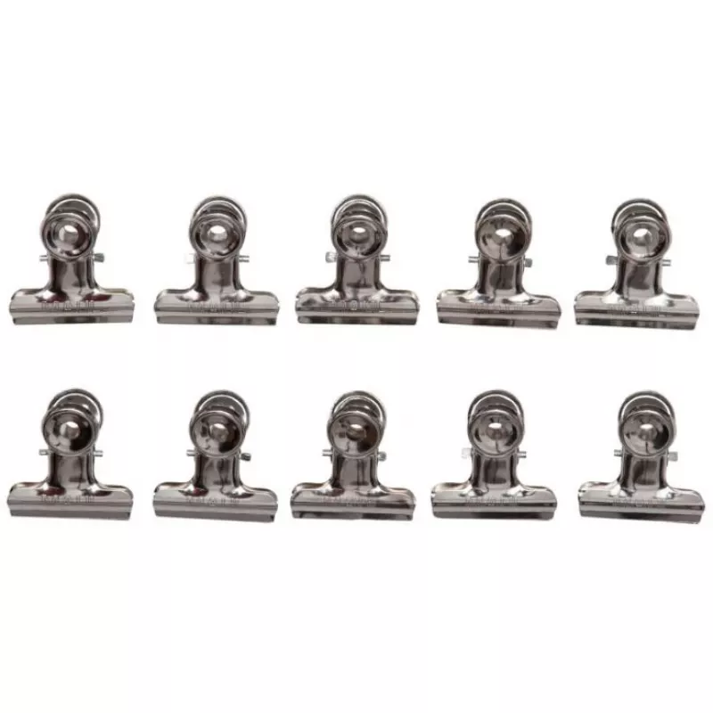 MAUL Metāla papīra klipsis, niķeļa krāsa, 30 mm platums, 10 mm saspiešanas platums, pašapkalpošanās iepakojums (21730-96)