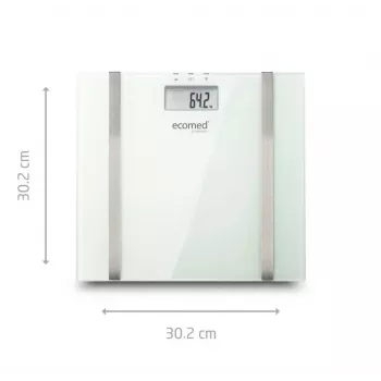 Ecomed BS-70E Taisnstūra Baltas Elektroniskās Personas Svari