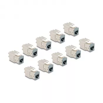 DeLOCK 88120 plakanais keystone modulis RJ-45 pelēks 10 gab.