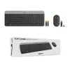 Bezvadu tastatūras un peles komplekts Logitech MK470 Slim Combo, grafīts