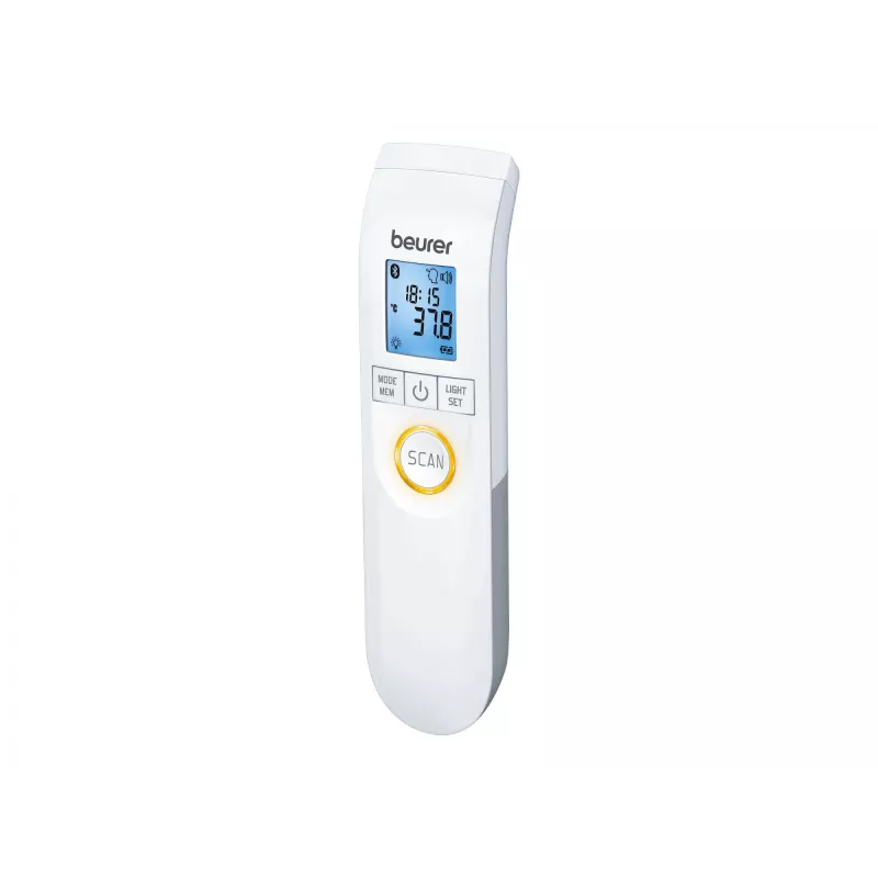 Bezkontakta infrasarkanais termometrs Beurer FT 95 ar Bluetooth, balts