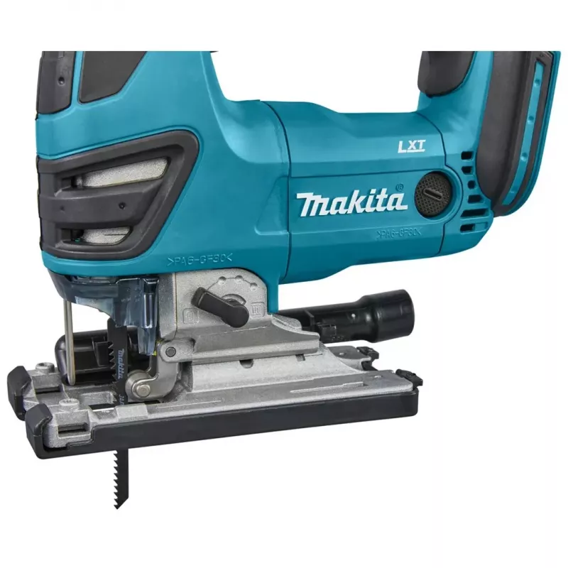 Makita DJV180ZX LXT 18 V akumulatora svārstību finierzāģis, 3 pakāpju svārstības, 0–2600 gājieni/min, bez akumulatora, ar zāģa asmeņiem