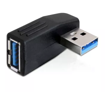 DeLOCK 65341 USB 3.0 pagarinātājs ar 90° leņķi, melns